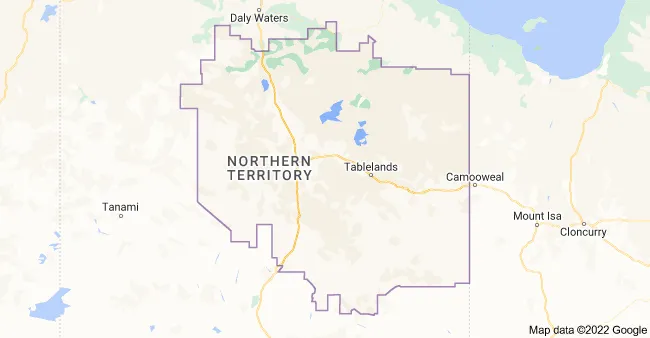 Barkly NT Australia Map serviced by Nu Look Australia