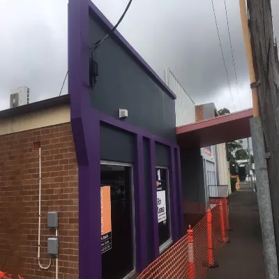 Commercial Painter Katherine NT Side Of Building Painted Violet