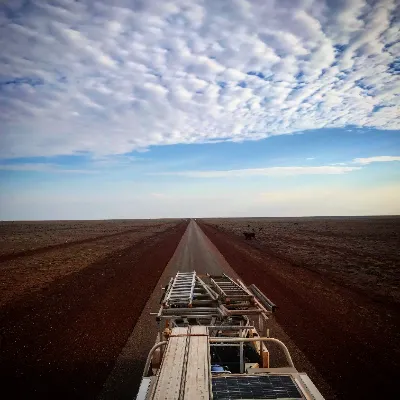 Remote Painter Katherine NT Truck Ground And Sky
