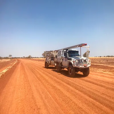 Remote Painter Katherine NT Truck In The Dessert